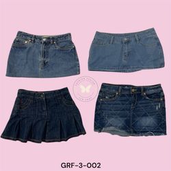 Women’s Classic Blue Denim Mini Skirt (GRF-3-002)