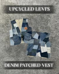 Upcycled Levi's Denim Patchwork Vest
