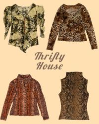 Cheetah Kiss Y2k Tops(TH/263)