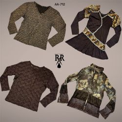 Y2K Earthy Tone Mix Full Sleeve Tops (AA-712)