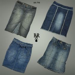 Y2K Britney Era Denim Midi Skirts (AA-714)