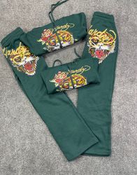 Ed hardy ladies matching tracksuits