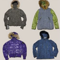 Fur Trim Puffers Jackets