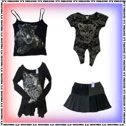 Edgy Attitude Set - tops, dresses and skirts (SS-2..
