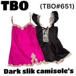Dark slik camisoles #651