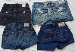 CR6928 Upcycled True Religion Shorts