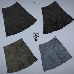 Y2K Britney Era Denim Midi Skirts (AA-723)