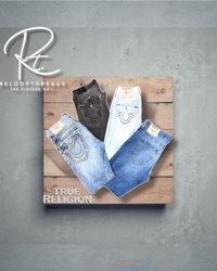 RT 1438 True Religion Men Mix Jeans