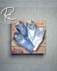 RT 1439 Rock Revival Mix Jeans