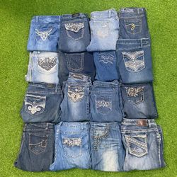 Y2K Mixed Jeans