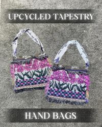 Upcycled Tapestry Hand Bags