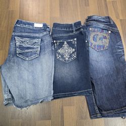 AV-1150 Y2K Style Denim Short