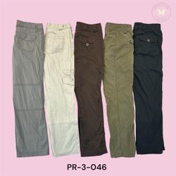 Slim Fit Cargo Pants for women– Stretch Cotton Mul..