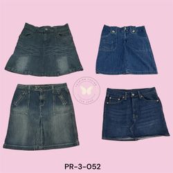 Casual A-Line Denim Midi Skirt for Women – Mid Len..