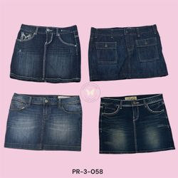 Women’s Classic Blue Denim Mini Skirt – High Waist..