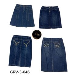 Y2K Blue Denim Long Skirt – Vintage Fashion Essent..