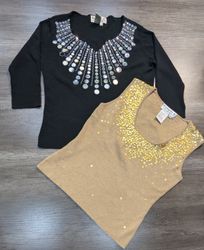 4226 - Vintage Style Embalish Sweaters