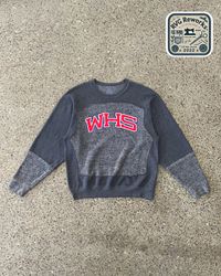 Upcycled Varsity Panel Sweatshirt