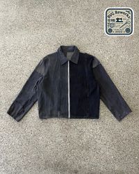 Upcycled Denim Patchwork Zip Jacket
