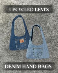 Upcycled Levi's Denim Hand Bag