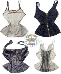 Vintage Y2K Camisole & Party Top Mix – 11pcs Ruche..