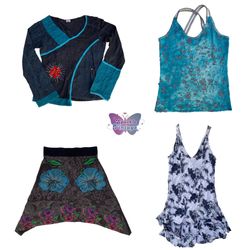 *"Teal Accent Wrap Shirt"* 2. *"Criss‑Cross Teal T..