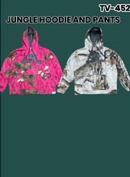 Jungle print Hoodie and Pants Tv-452
