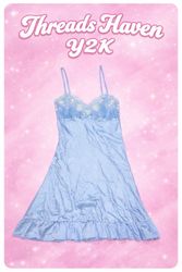 TH # 45 Vintage Y2K Satin Slip Dress – Soft Girl A..