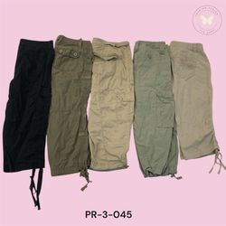 Women’s Casual Cargo Capri – Adjustable Waist & Re..