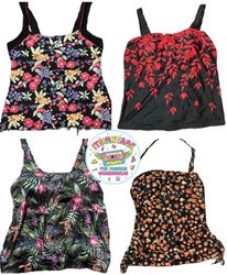 Vintage Y2K Floral Camisole Top Mix – 8pcs Printed..