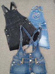 #264 Ladies Y2k Denim overalls Sexy  Shorts