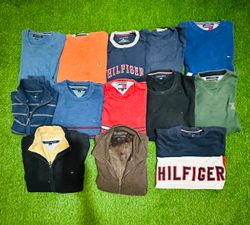 Tommy full zip and round neck sweater