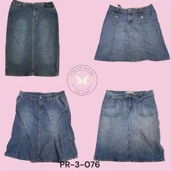 Casual Everyday Denim Midi Skirt – Mid Length PR-3..
