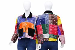 CR1402 Upcycled Patchwork Jacket