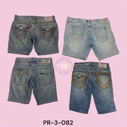 True Religion Men’s Denim Shorts – Classic Blue Wa..