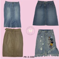 Fashion Forward Denim Midi Skirt – Stylish Casual ..