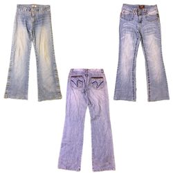 Y2K Denim Flare Jeans RW-1654