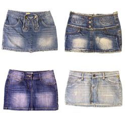 Y2K Denim Sexy Micro Mini Skirts RW-1656