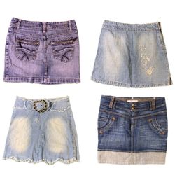 Y2K IT Girl Denim Mini Skirts RW-1657