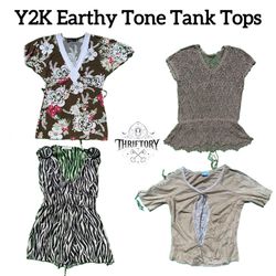 Y2K Earthy Tone Tank Tops TY-005