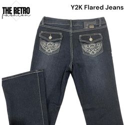 Y2K Flared Jeans-0011