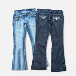 Calças Flare Vibes dos Anos 90 Y2K