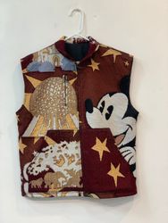 Upcycled Stylish Tapestry Graphic Vests