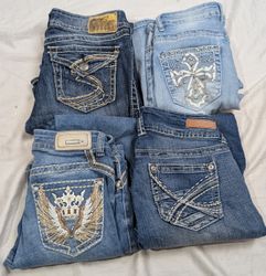 DESIEL, WALLFLOWER, SILVER All Y2K INSPIRED JEANS