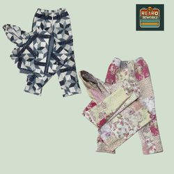 Upcycled Quilted Hoodie and Trousers Set