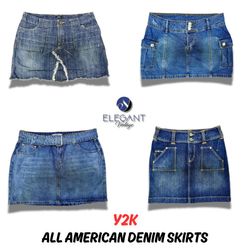 Y2K All American Denim Skirts - EV0093
