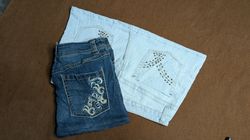 Belas saias mini bordadas