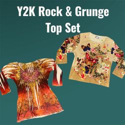 Y2K Rock & Grunge Top Set - (12/03)