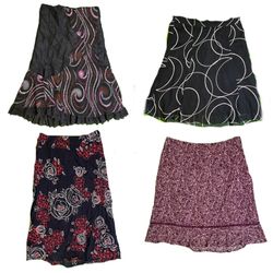 Y2K Grunge Poly Maxi Skirts RE-2861