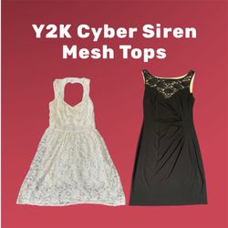 Y2K Cyber Siren Mesh Tops - (12/03)